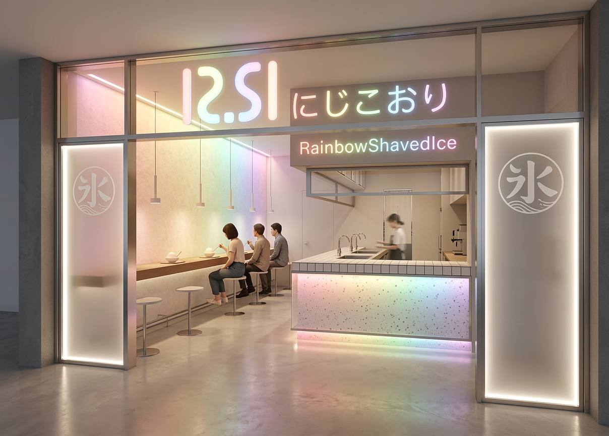 刨冰店空间效果图